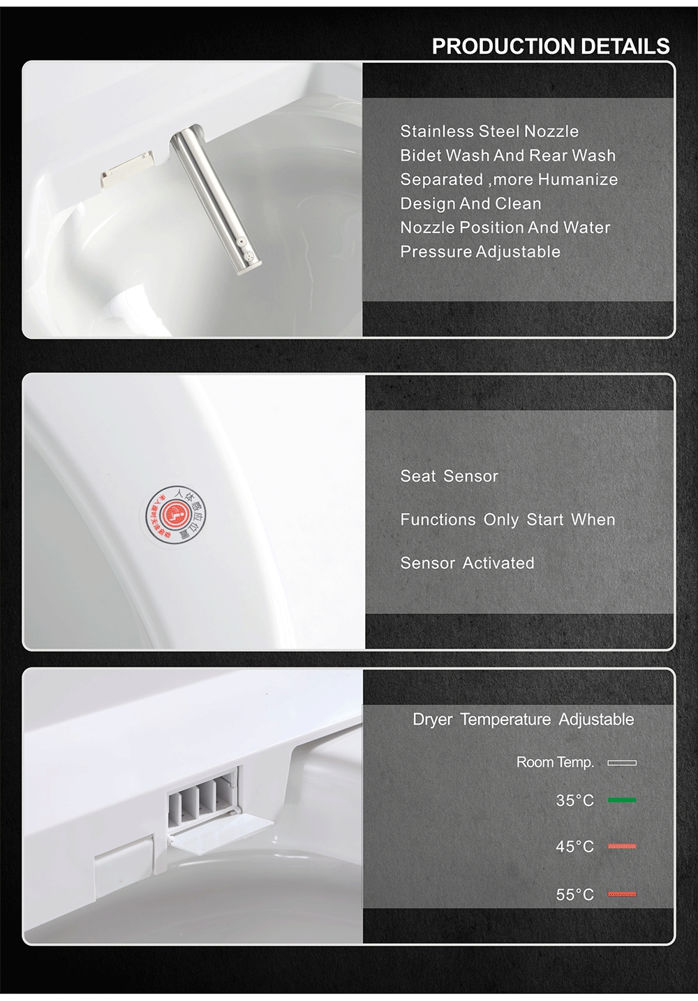 Upgrade Your Toilet with OL-X102 Smart Heated Bidet Seats with Remote Control (4)